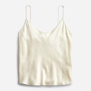 J. Crew Ivory Washable Silk Tank